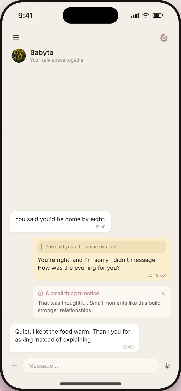 A hard message answered gently in Comminxy