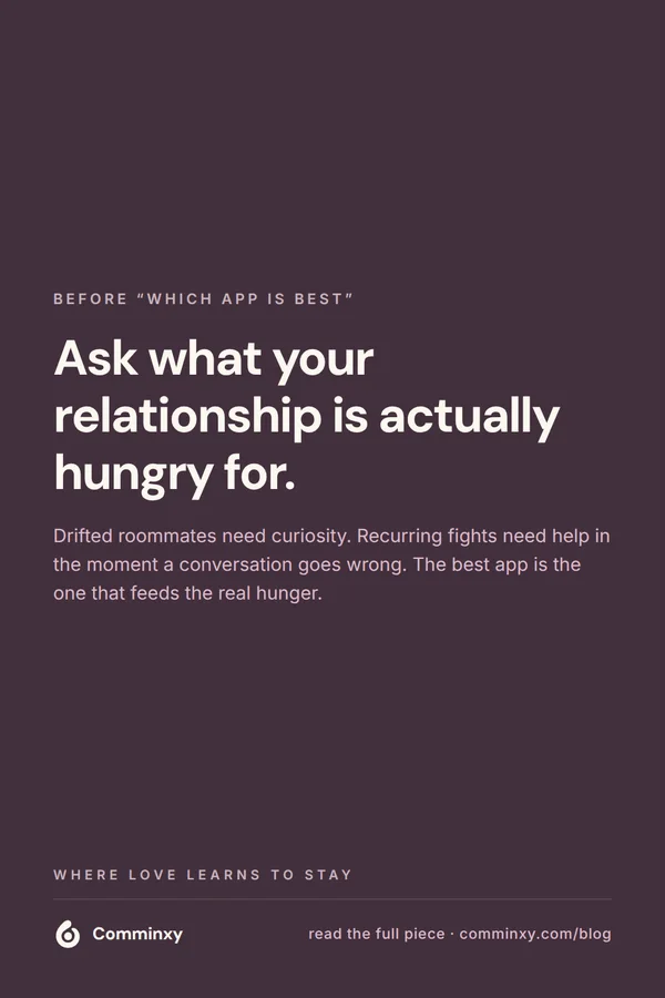 Quote card: ask what your relationship is actually hungry for.