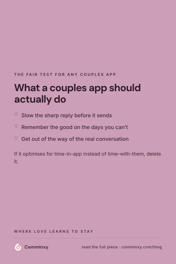 List card: what a couples app should actually do.