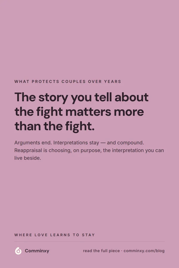 Quote card: the story you tell about the fight matters more than the fight.