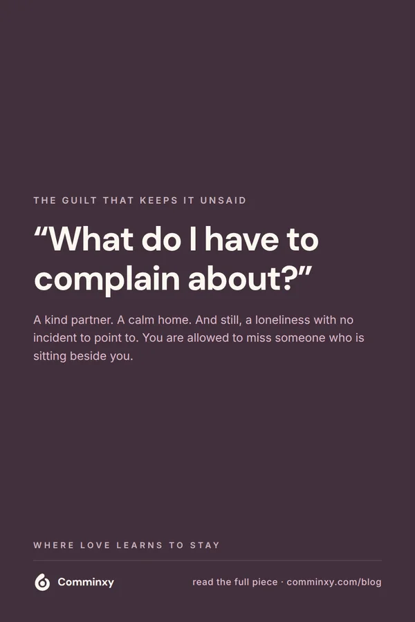 Quote card: what do I have to complain about?