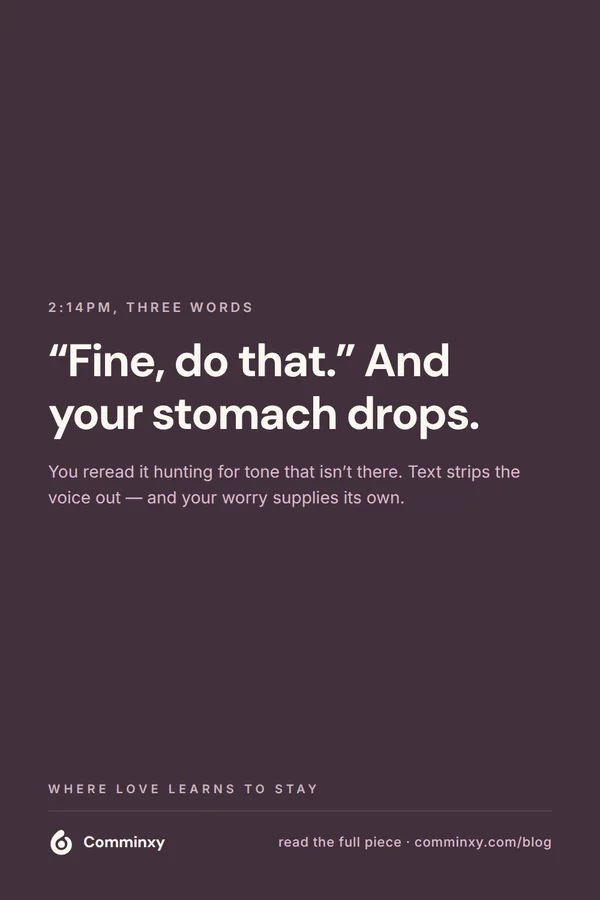 Quote card: fine, do that — and your stomach drops.