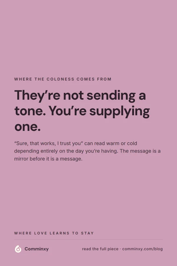 Quote card: they are not sending a tone, you are supplying one.