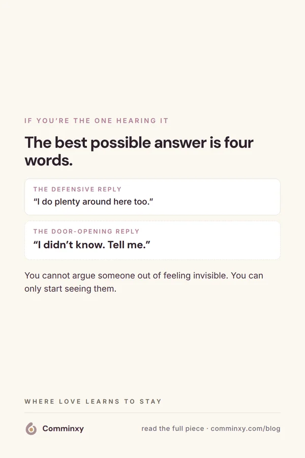 Swap card: defensive reply versus I didn\u2019t know, tell me.
