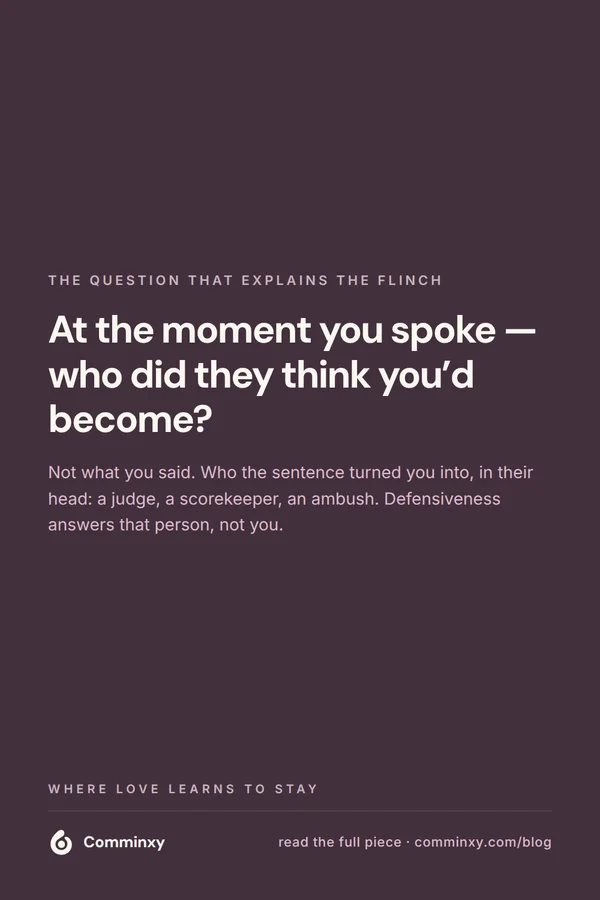 Quote card: at the moment you spoke, who did they think you would become?